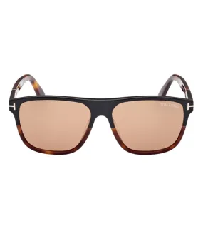 Tom Ford Men's Dark Brown Square Sunglasses