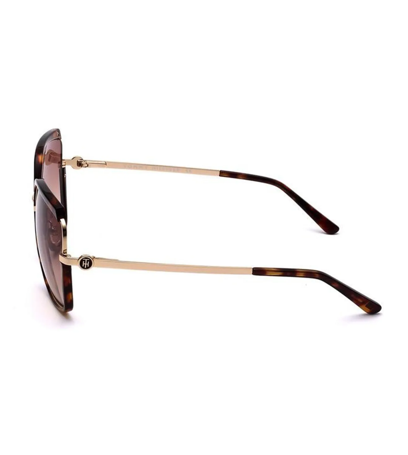 Tommy Hilfiger Women's Gradient Brown Geometric Sunglasses