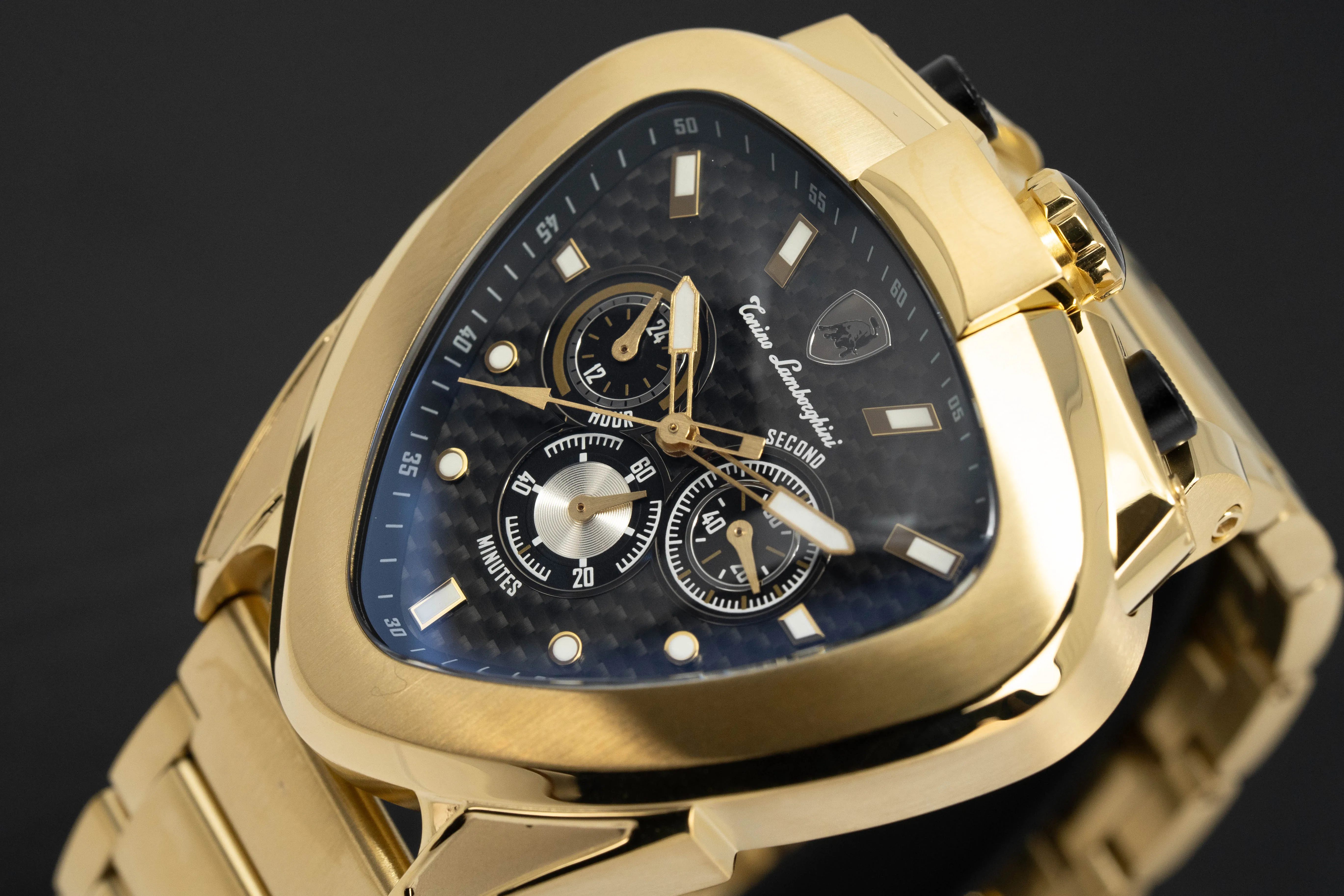 Tonino Lamborghini Spyder 12H Chronograph Steel Gold T20CH-B-B