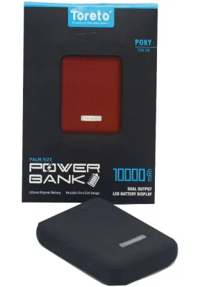 TORETO BANK PALM SIZE POWER BANK 10000MAH TOR-39