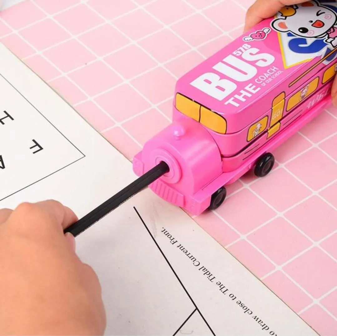 Train Engine Shape Pencil Box.