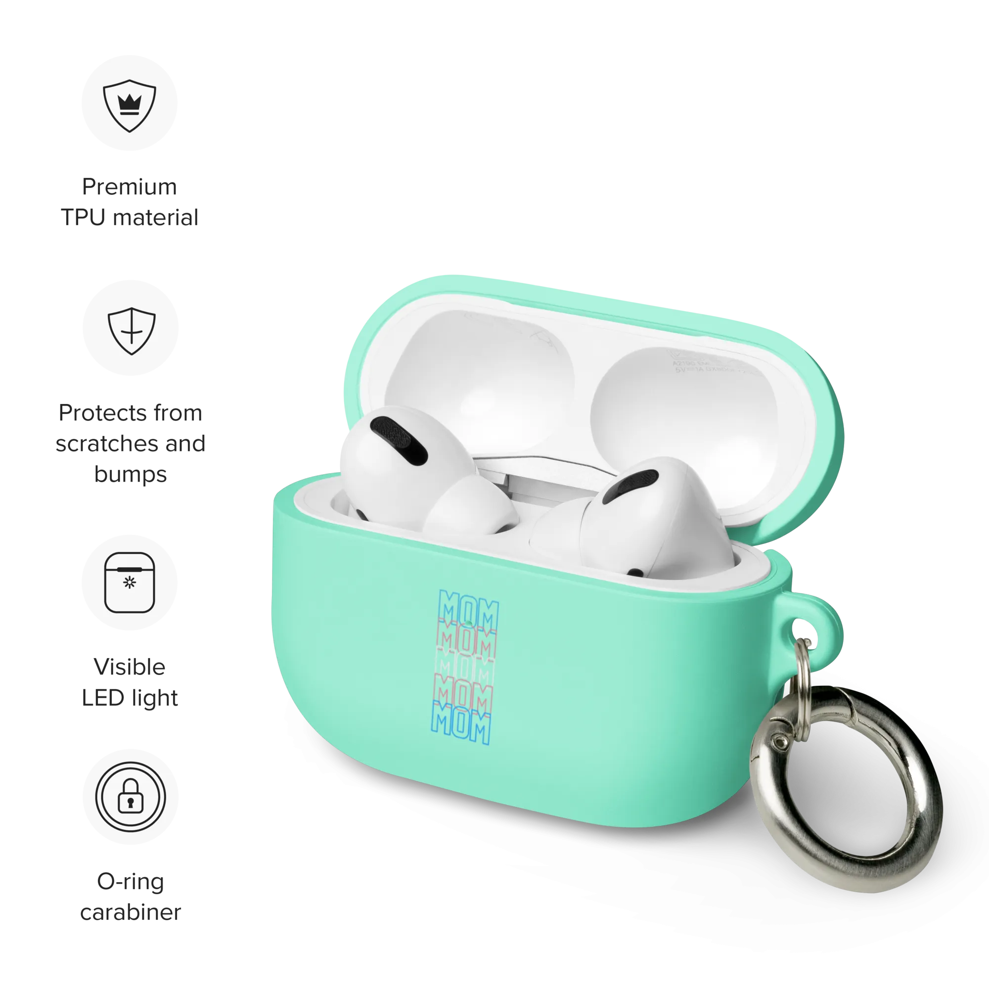 Transgender Mom Rubber Case for AirPods® by laurameghan