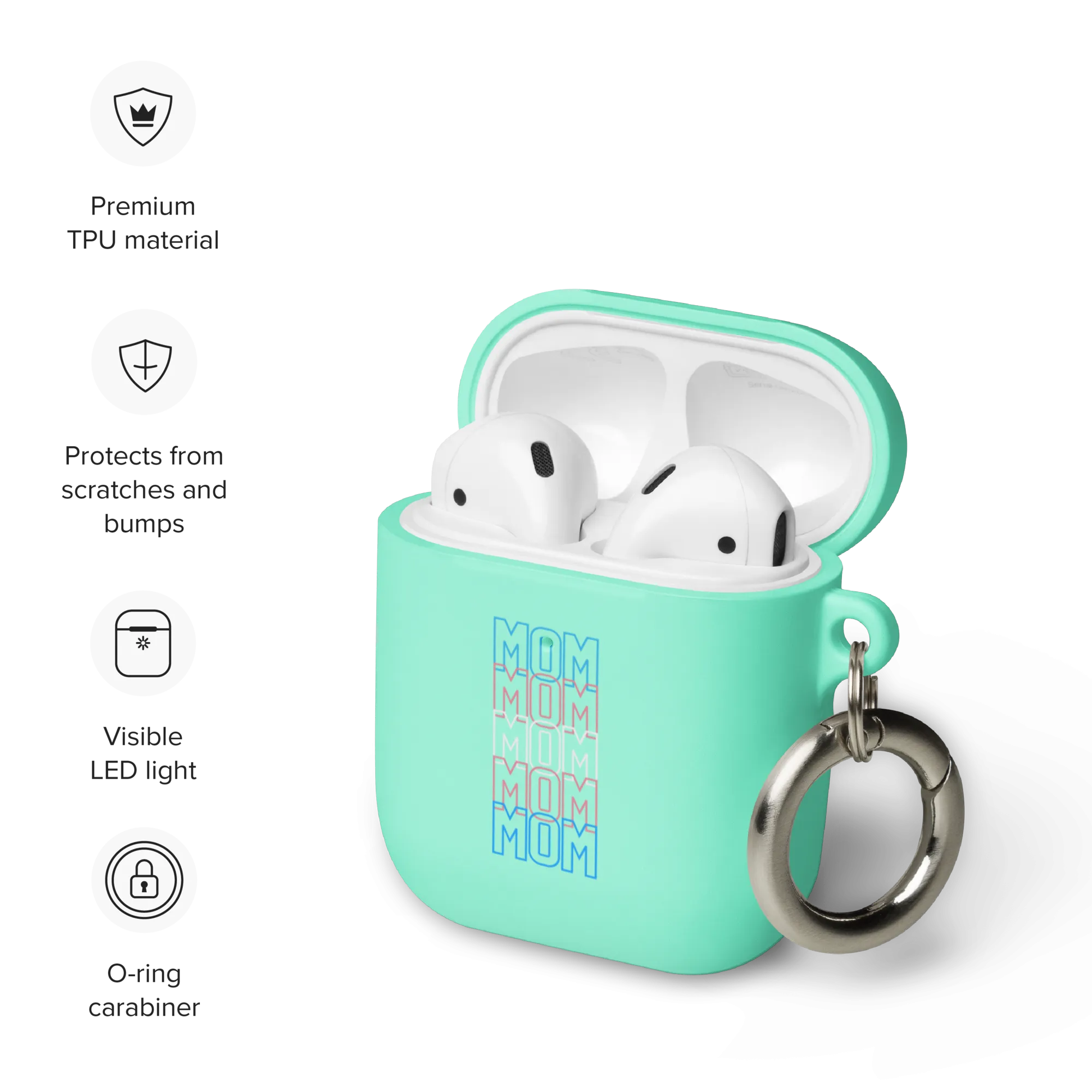 Transgender Mom Rubber Case for AirPods® by laurameghan