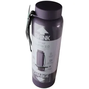 TYLT Bottle 2.0 Hydration Bottle with Power Bank and Wireless Charger - Purple