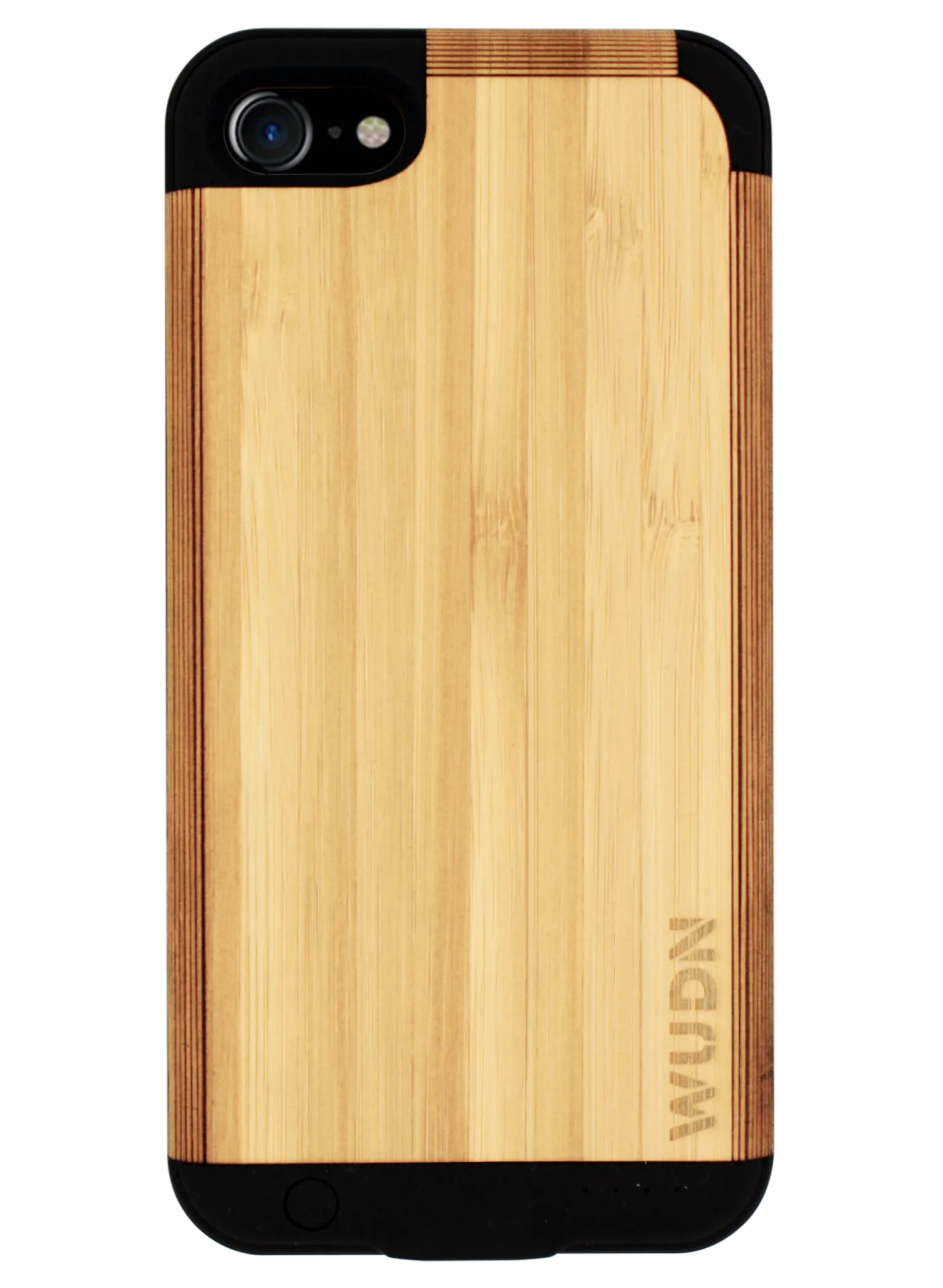 Ultra-Slim Wooden iPhone 8 Charging Battery Case