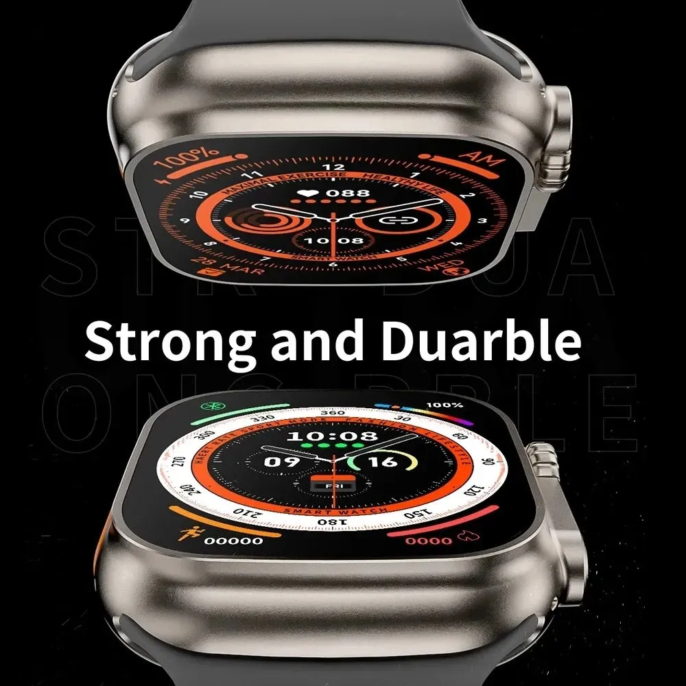 ULTRASMART™ | SMARTWATCH SERIES 8  - FOR IPHONE & ANDROID - 2 STRAPS INCLUDED