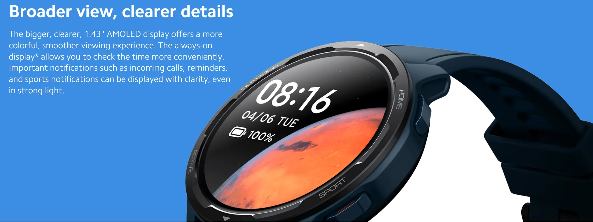 Unboxed Xiaomi Watch S1 Active- Black