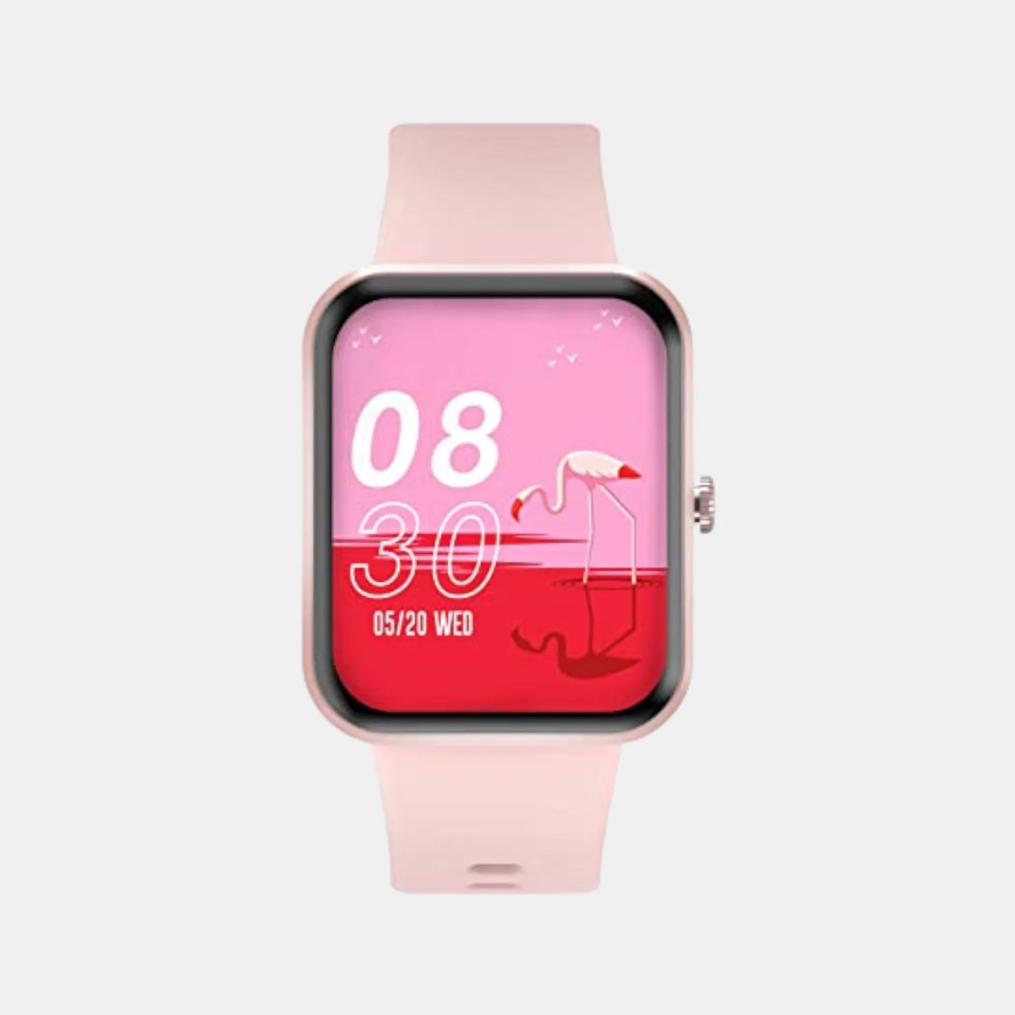 Unisex Pink Digital Metal fit 4.0 Stainless Steel Smart Watch TW0HXW603T