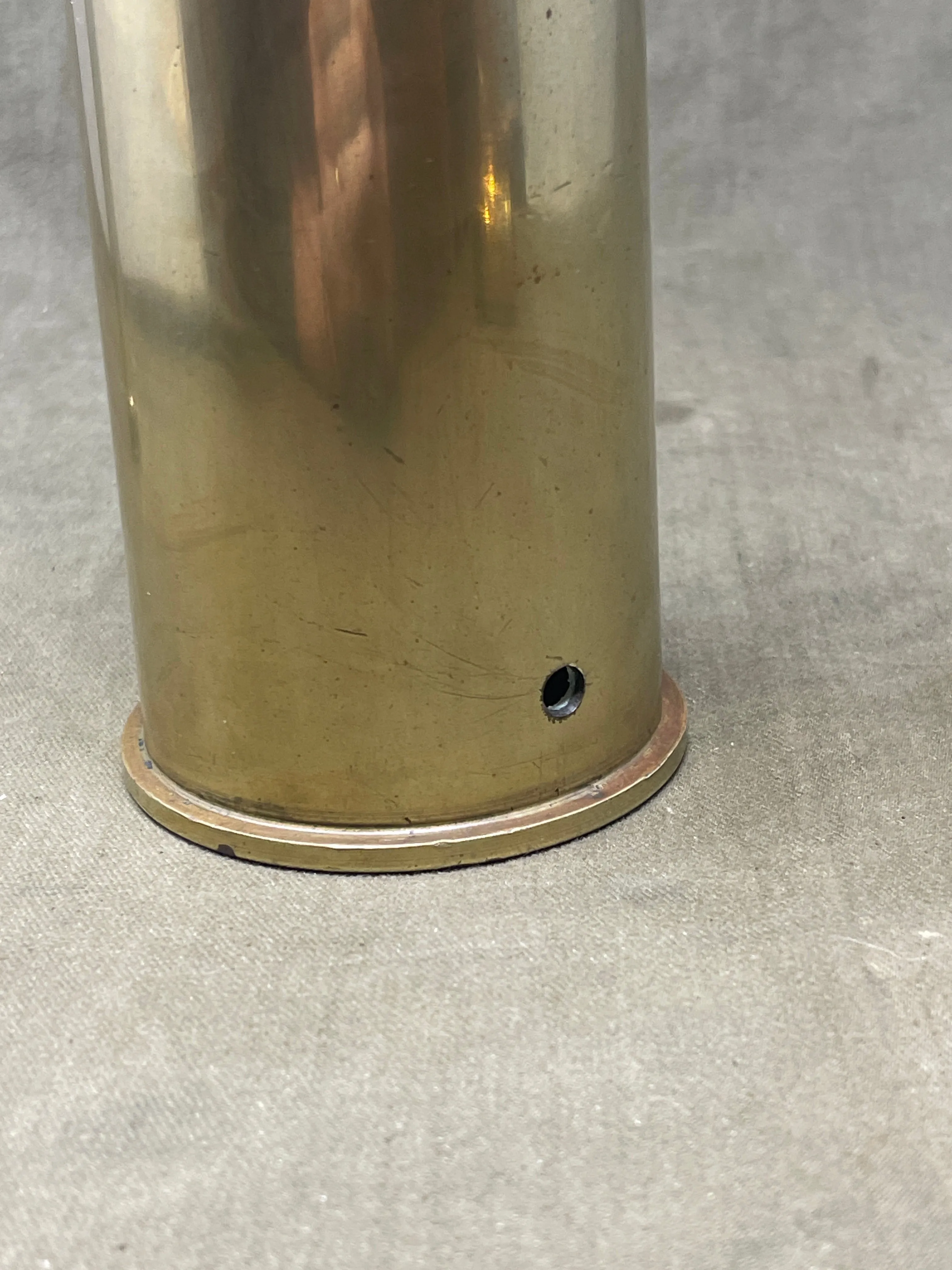 US 57mm M23 A2 Shell Case  F.A 1942 Dated