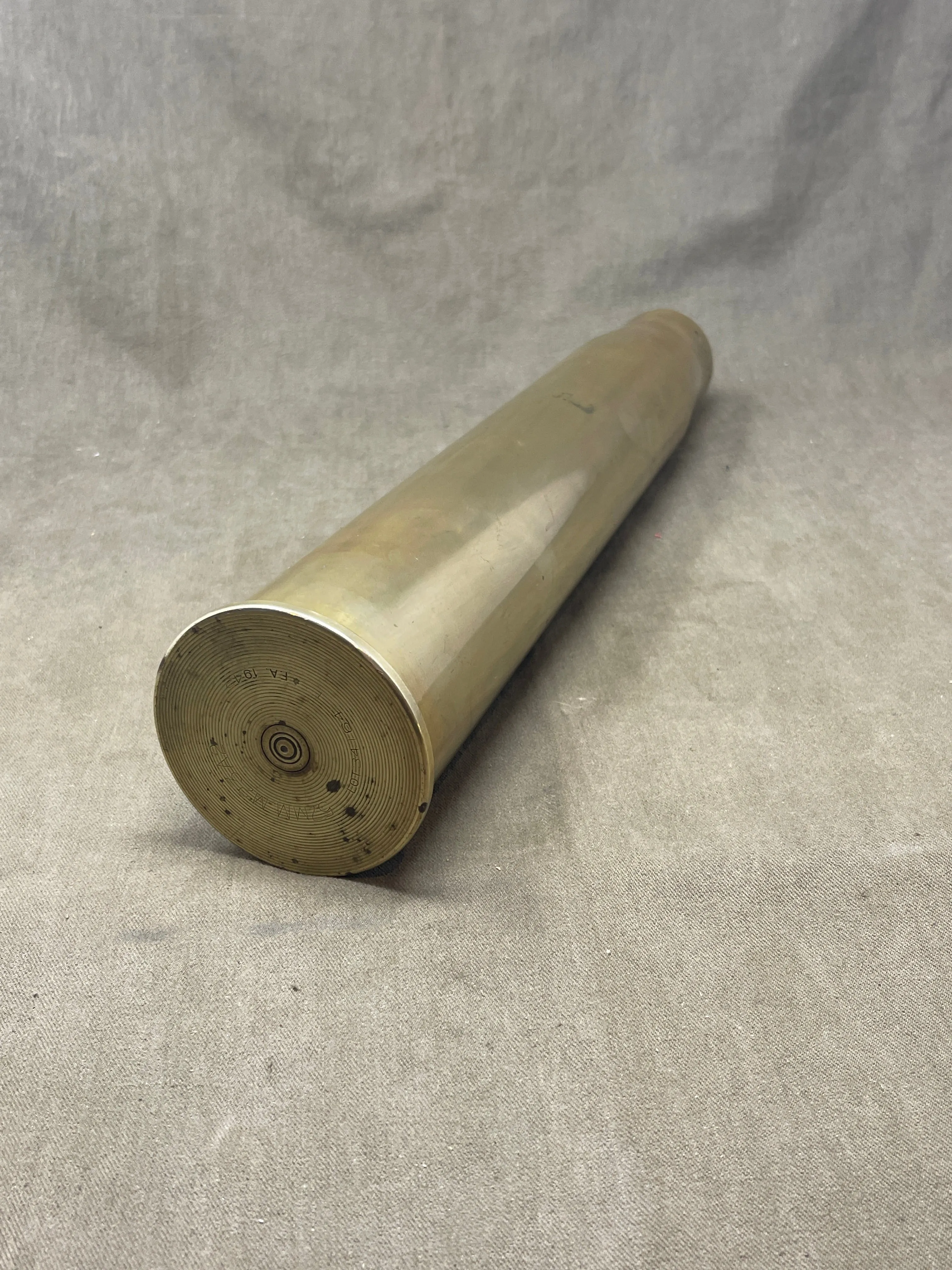 US 57mm M23 A2 Shell Case  F.A 1942 Dated