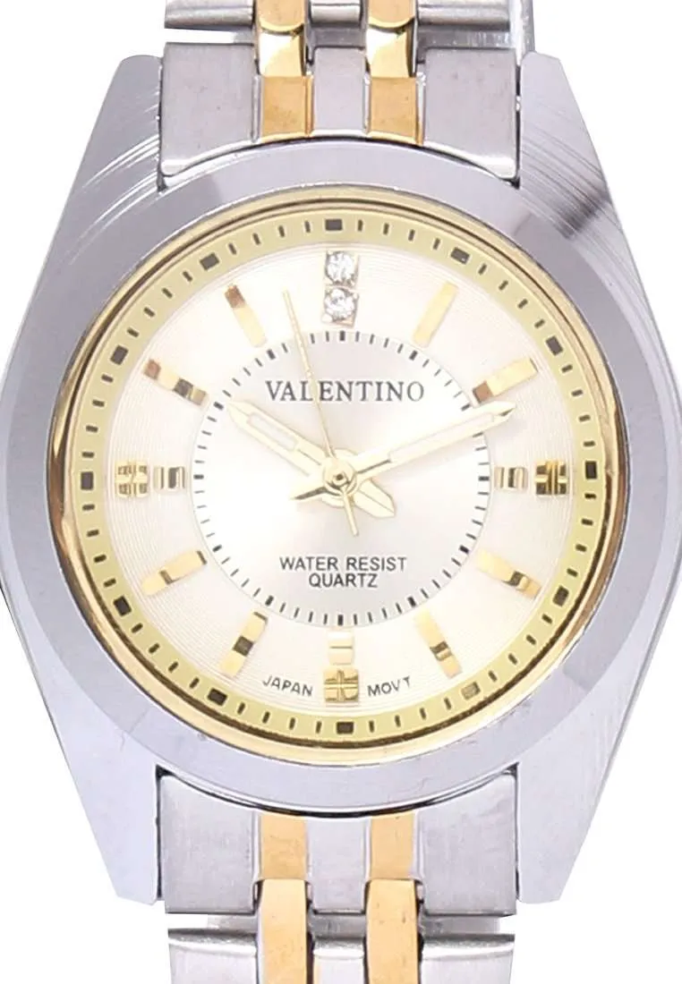 Valentino 20121691-TWO TONE - SILVER DIAL Stainless Steel Watch for Women