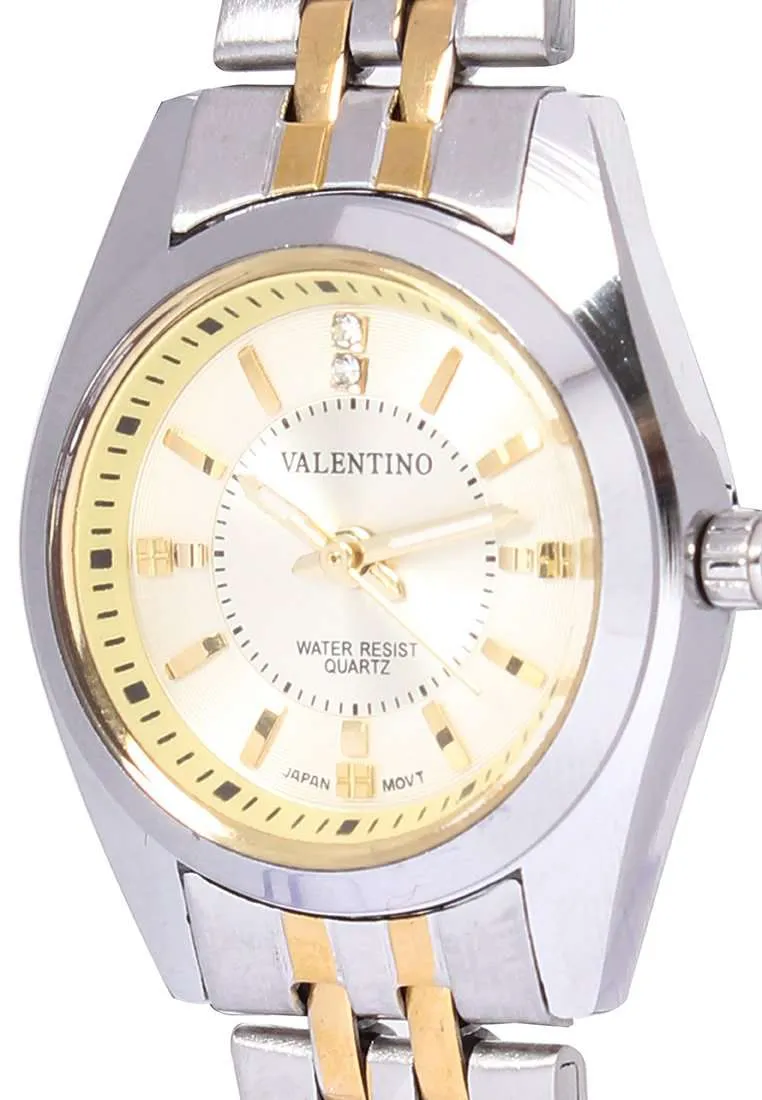 Valentino 20121691-TWO TONE - SILVER DIAL Stainless Steel Watch for Women