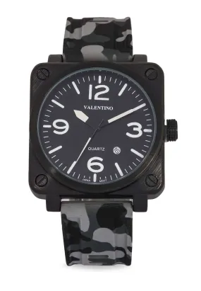 Valentino 20122292-GREY CAMOU-WHT INDEX Rubber Strap for Men