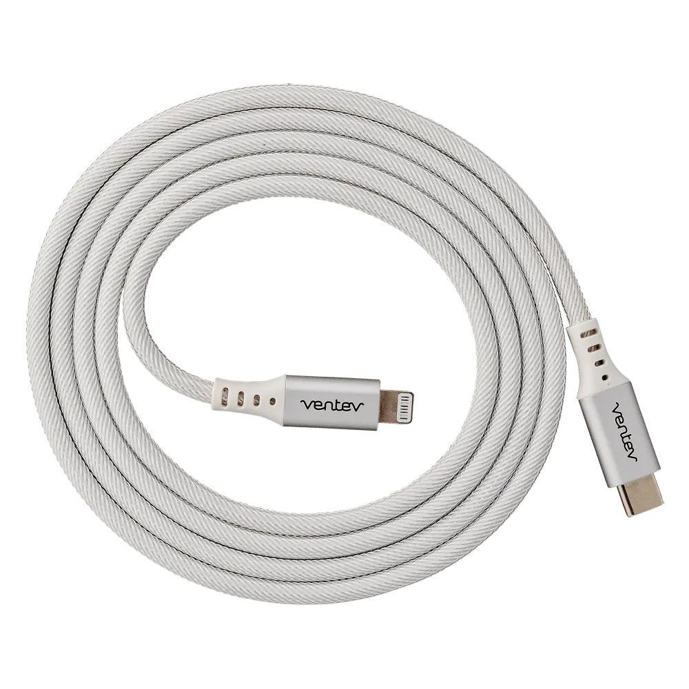 Ventev Chargesync Alloy USB C to Apple Lightning Cable 4ft by Ventev