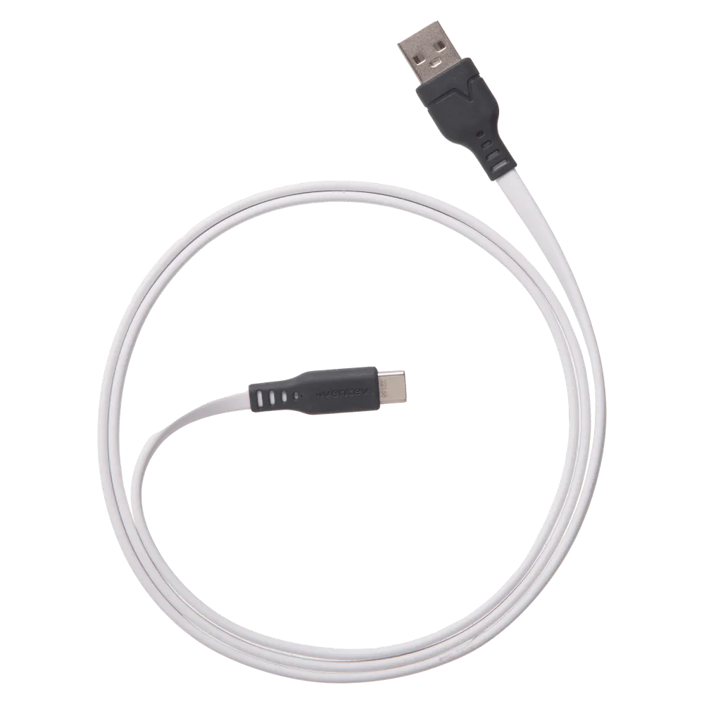 Ventev Chargesync Flat USB A to USB C Cable 3.3ft by Ventev