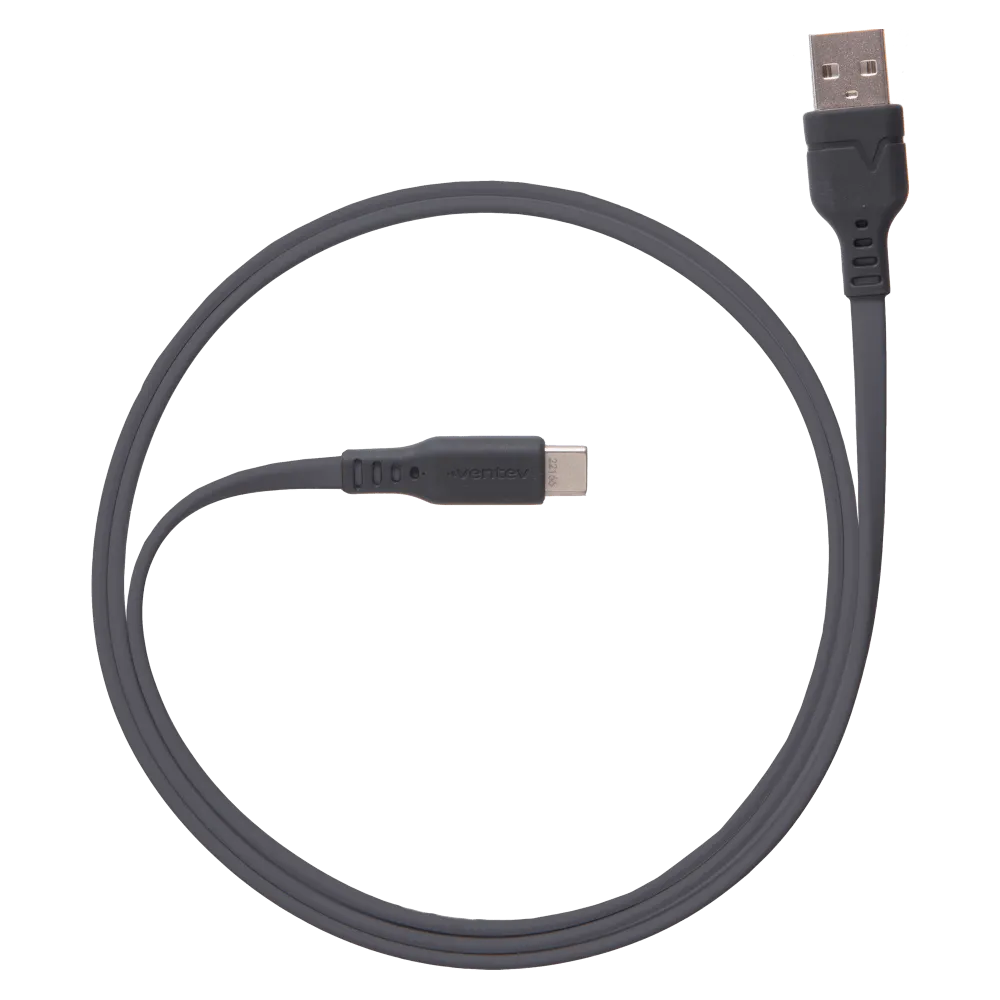 Ventev Chargesync Flat USB A to USB C Cable 3.3ft by Ventev