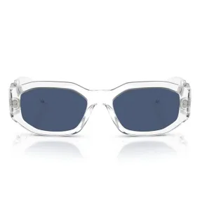 Versace Men's Dark Blue Geometric Sunglasses