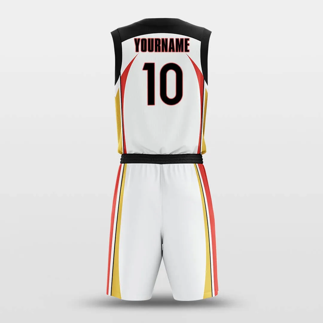 Vertical Strips White - Customized Basketball Jersey Set Sublimated