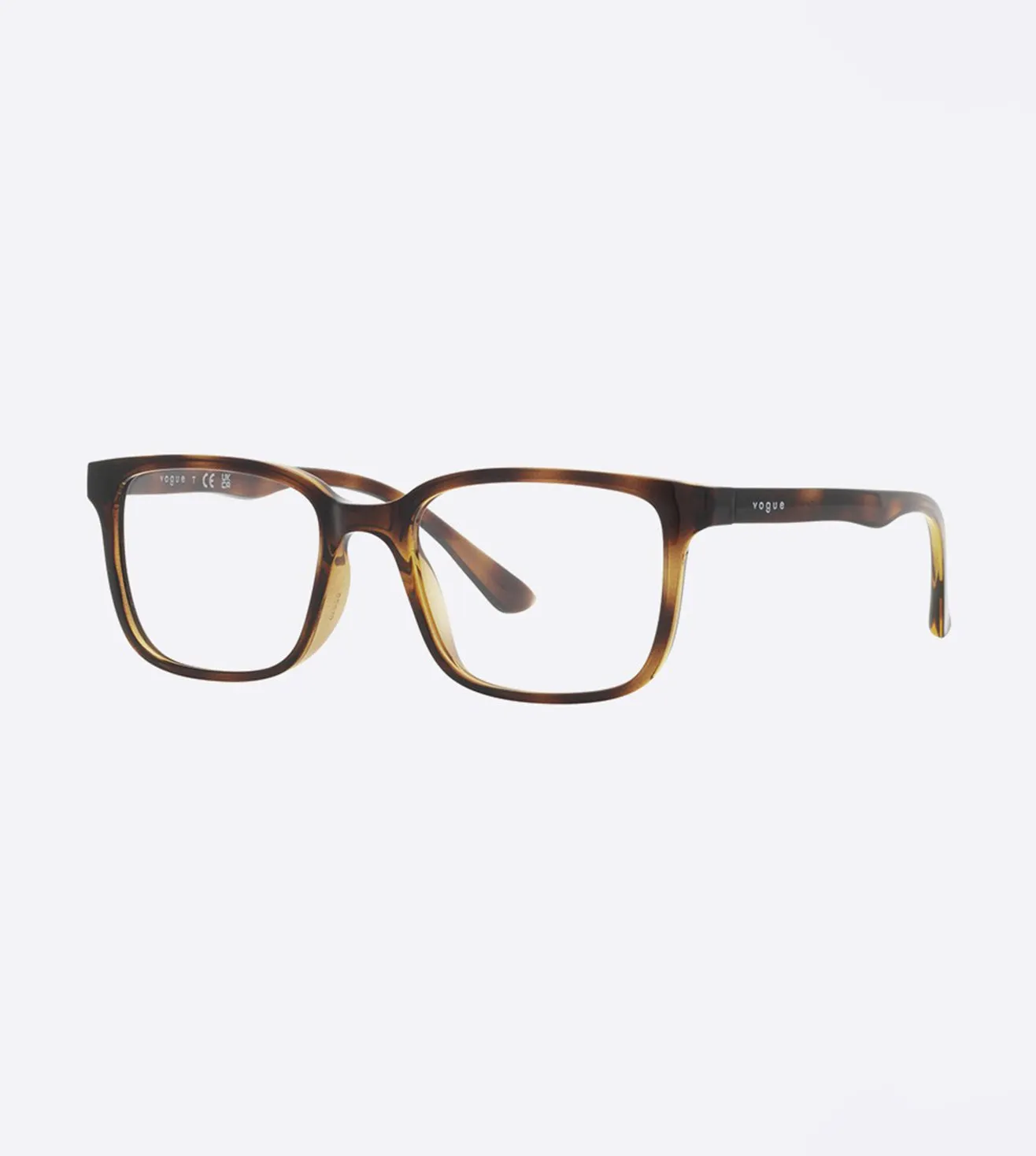 Vogue Women's Havana Rectangular Optical Frame