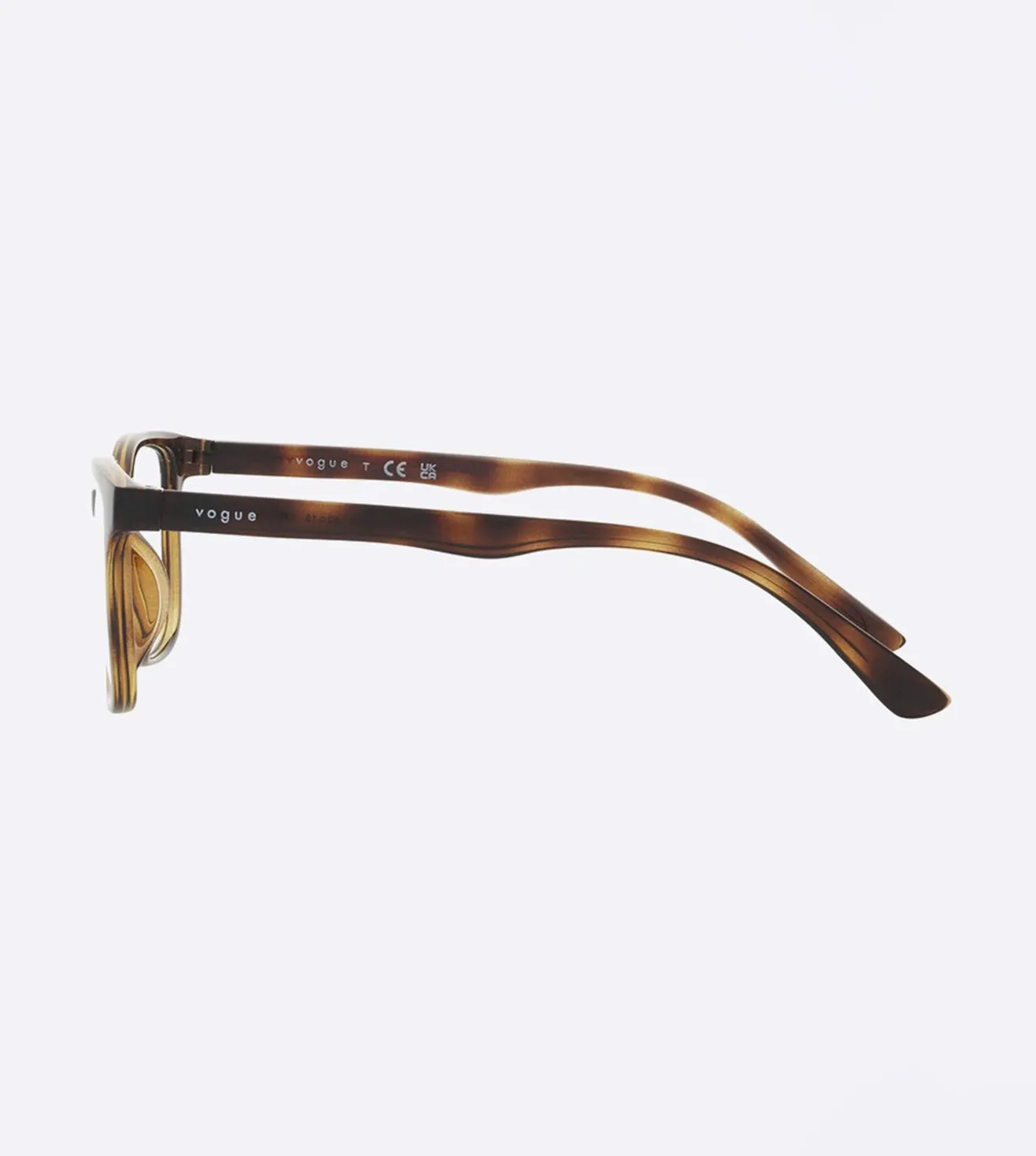 Vogue Women's Havana Rectangular Optical Frame