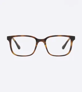 Vogue Women's Havana Rectangular Optical Frame