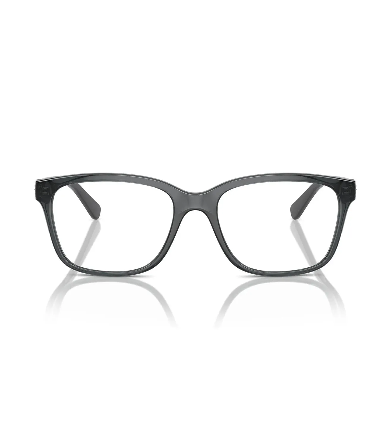 Vogue Women's Transparent Grey Square Optical Frame