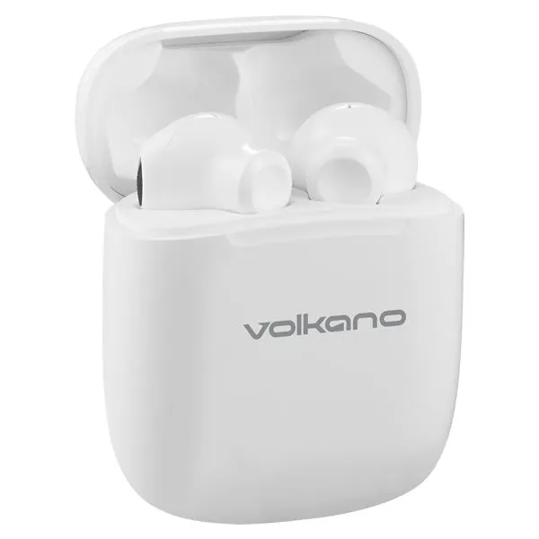 Volkano Buds X 2.0 Series True Wireless Earphones   Charging Case White