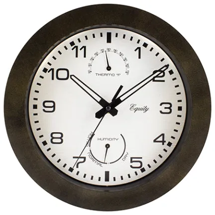 WALL CLOCK 10 IN WAYLON IN/OUT TEMP