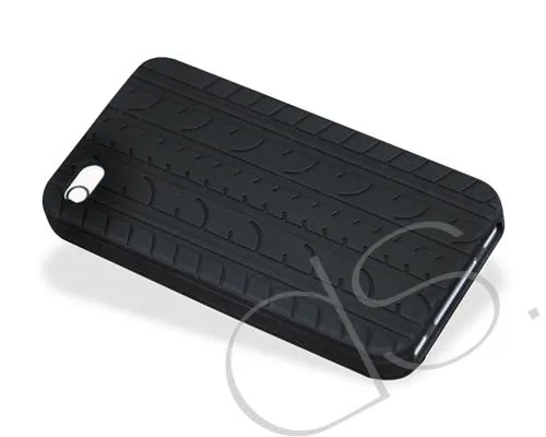 Wheel Series iPhone 4 Silicone Case - Black