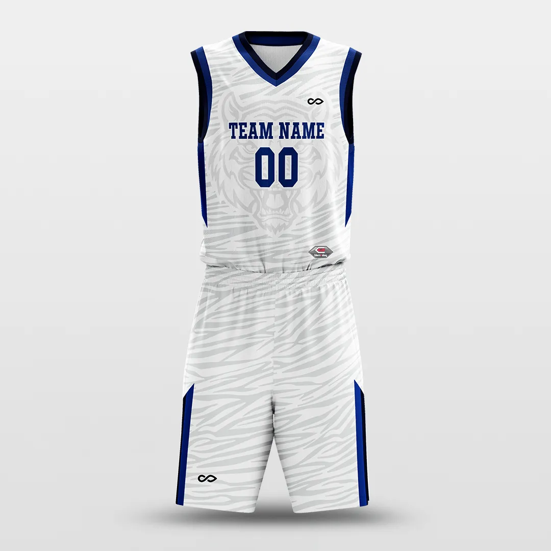 White Tiger - Customized Sublimated Basketball Set