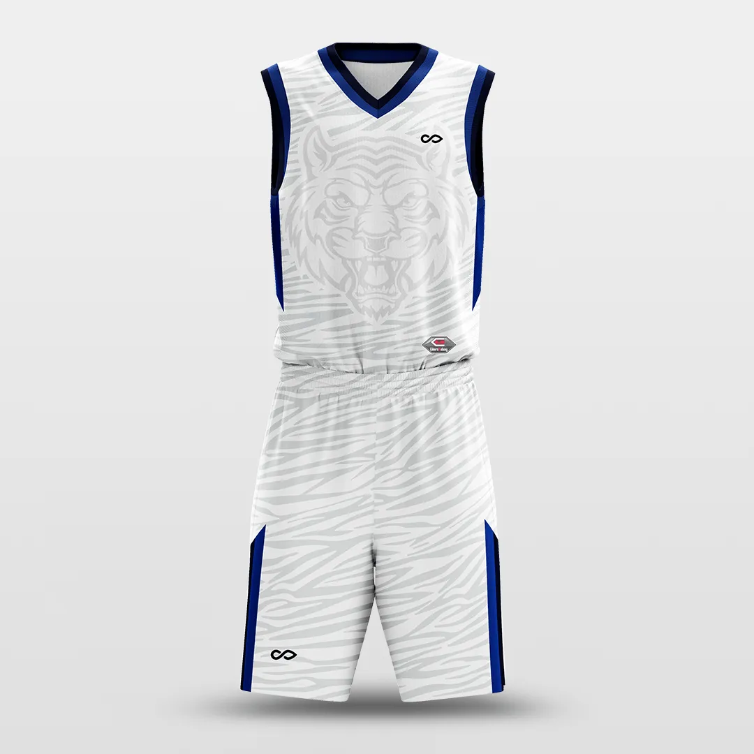 White Tiger - Customized Sublimated Basketball Set