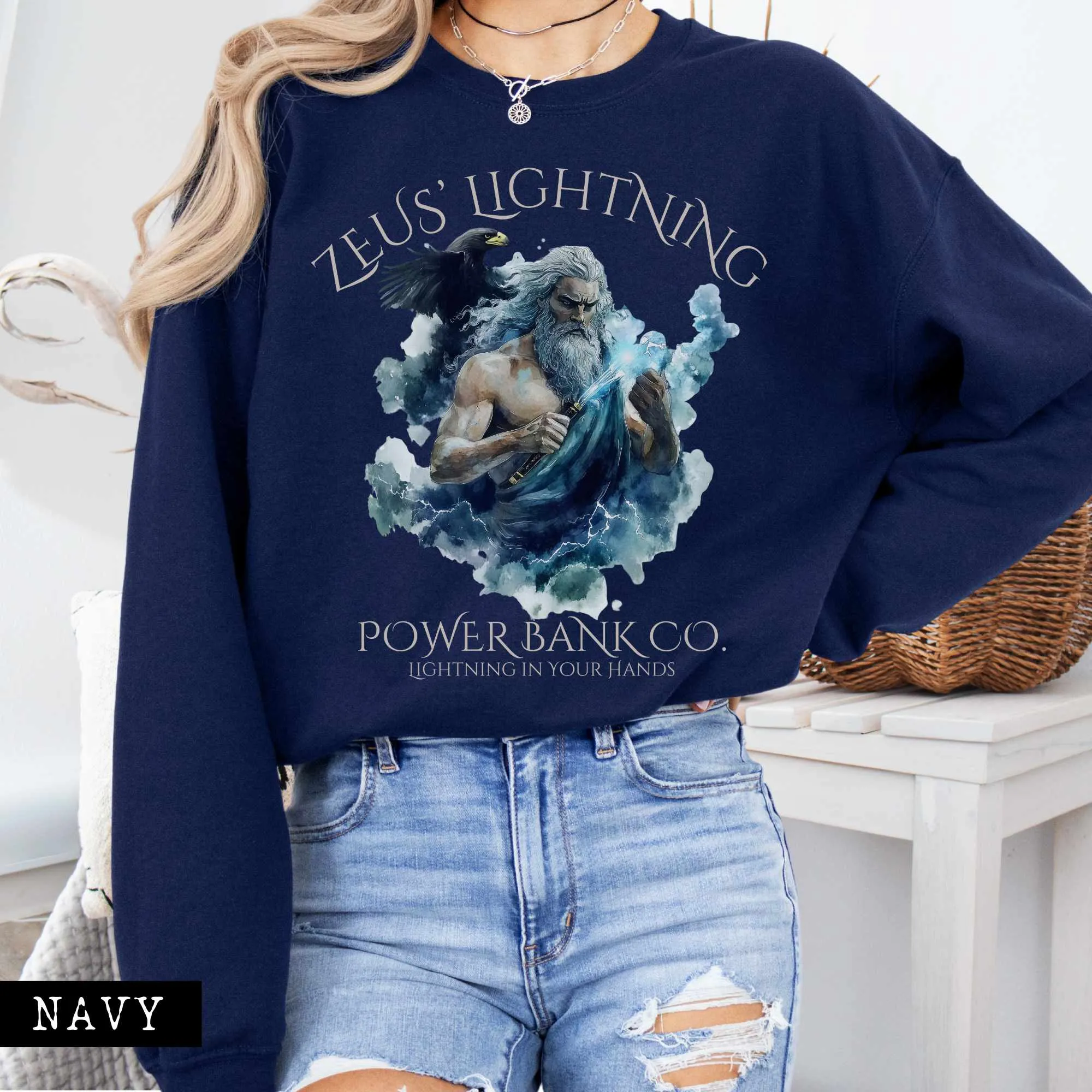 Zeus' Lightning Power Bank Co. Sweatshirt