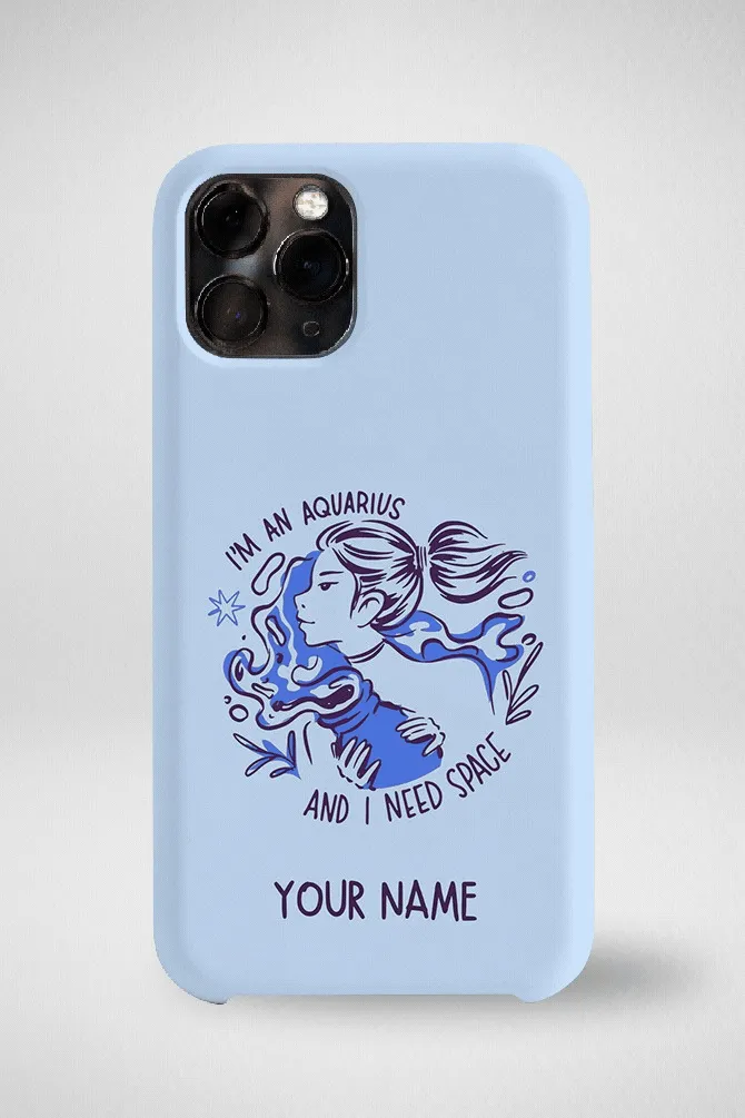 Zodiac Aquarius Customized Hard Mobile Case - iPhone, Samsung, OnePlus & Xiaomi