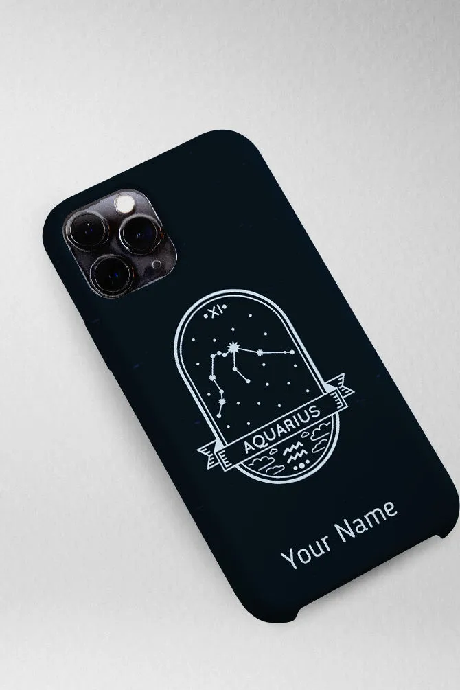 Zodiac Aquarius Customized Hard Mobile Case - iPhone, Samsung, OnePlus & Xiaomi